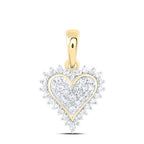 10K Diamond Mini Heart Pendant
